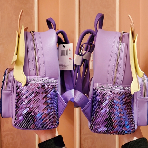 DISNEY LOUNGEFLY THE MUPPETS MISS PIGGY BACKPACK - Picture 4 of 7